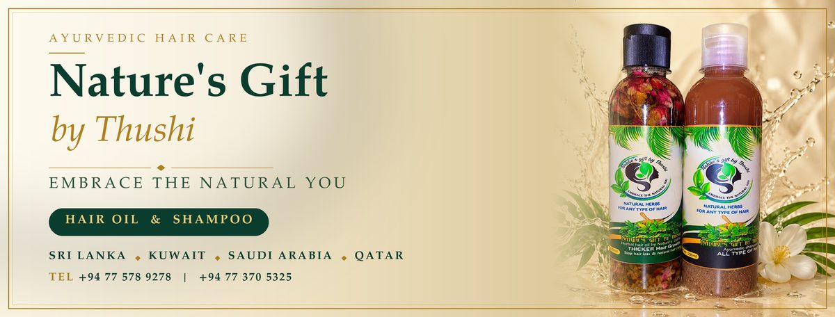 Nature's Gift by Thushi Ayurvedic herbal hair oil and shampoo